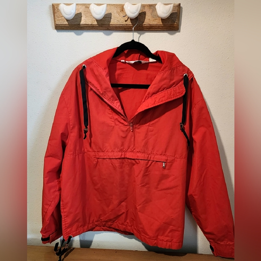 Vintage Woolrich Large Red Pullover Jacket - image 1